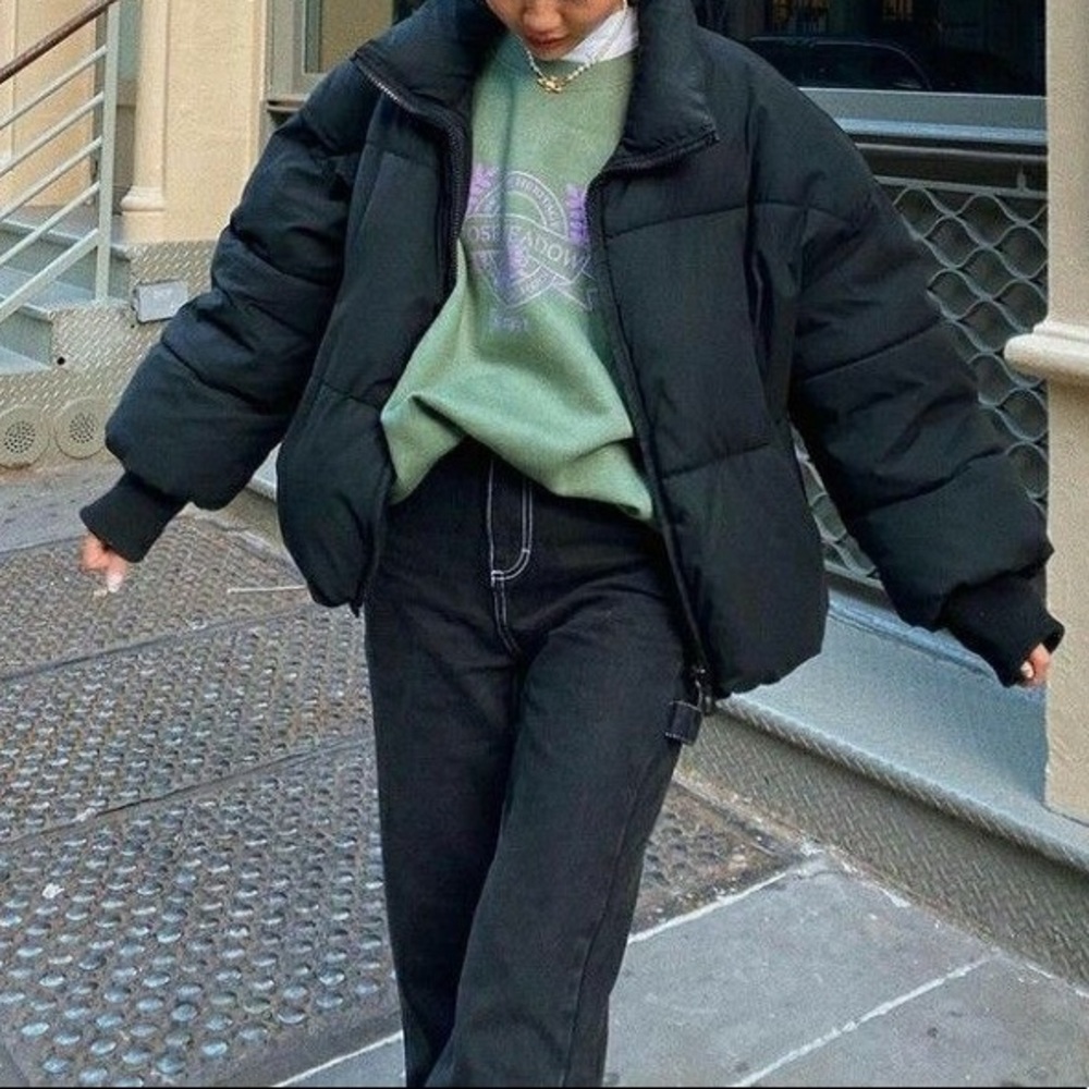 NWOT ZARA Black Puffer Jacket